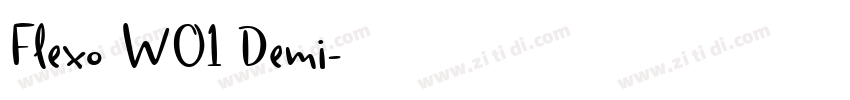 Flexo W01 Demi字体转换